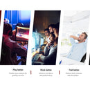 Racing Style PU Leather Office Desk Chair - Black