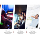 Racing Style PU Leather Office Desk Chair - Green