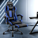 Gaming Office Chair Computer Seating Racer Black and Blue