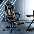 Gaming Office Chair Computer Seating Racer Black and Grey