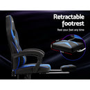 Office Chair Computer Desk Gaming Chair Study Home Work Recliner Black Blue