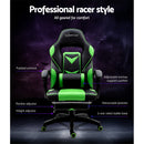 Office Chair Computer Desk Gaming Chair Study Home Work Recliner Black Green