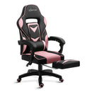 Office Chair Computer Desk Gaming Chair Study Home Work Recliner Black Pink