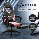 Office Chair Computer Desk Gaming Chair Study Home Work Recliner Black Pink