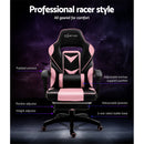 Office Chair Computer Desk Gaming Chair Study Home Work Recliner Black Pink