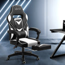 Office Chair Computer Desk Gaming Chair Study Home Work Recliner Black White