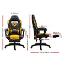 Office Chair Computer Desk Gaming Chair Study Home Work Recliner Black Yellow