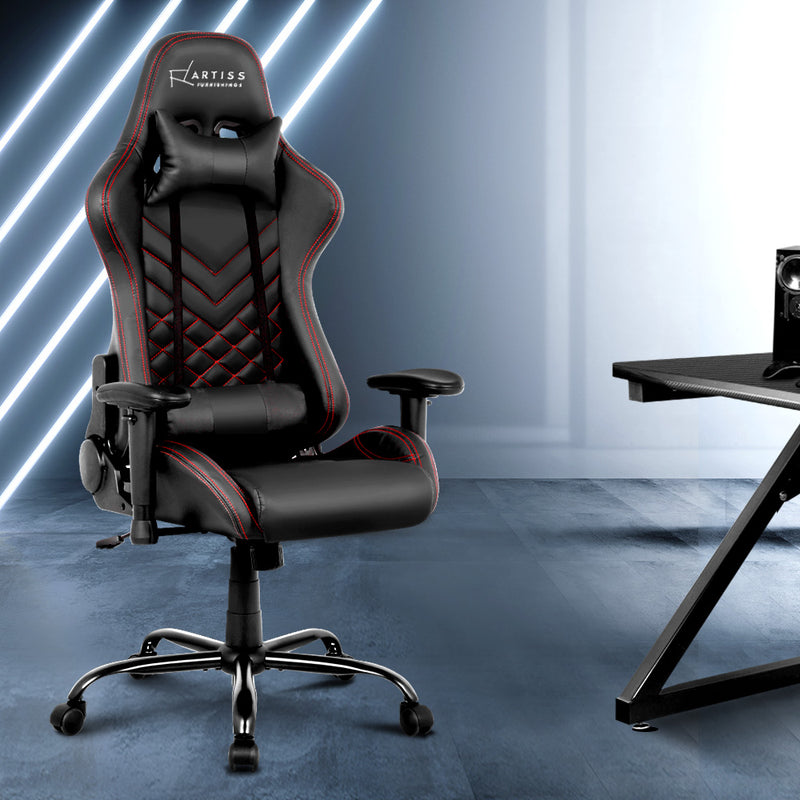 Gaming Office Chairs Computer Desk Racing Recliner Executive Seat Black