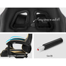 Office Chair Gaming Chair Computer Chairs Recliner PU Leather Seat Armrest Black Golden