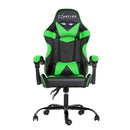 Office Chair Gaming Chair Computer Chairs Recliner PU Leather Seat Armrest Black Green