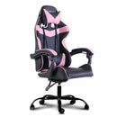 Office Chair Gaming Chair Computer Chairs Recliner PU Leather Seat Armrest Black Pink