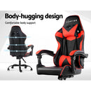 Gaming Office Chairs Computer Seating Racing Recliner Racer Black Red