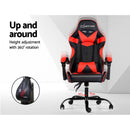 Gaming Office Chairs Computer Seating Racing Recliner Racer Black Red