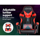 Gaming Office Chairs Computer Seating Racing Recliner Racer Black Red