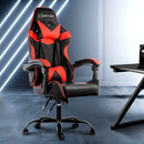 Gaming Office Chairs Computer Seating Racing Recliner Racer Black Red