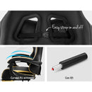 Office Chair Gaming Chair Computer Chairs Recliner PU Leather Seat Armrest Footrest Black Golden
