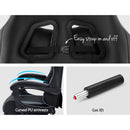 Office Chair Gaming Chair Computer Chairs Recliner PU Leather Seat Armrest Footrest Black Grey