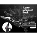 Gaming Office Chairs Computer Seating Racing Recliner Footrest Black White