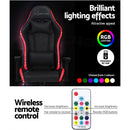 Gaming Office Chair RGB LED Lights Computer Desk Chair Home Work Chairs