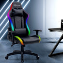 Gaming Office Chair RGB LED Lights Computer Desk Chair Home Work Chairs