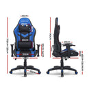 Gaming Office Chair RGB LED Lights Computer Desk Chair Home Work Chairs