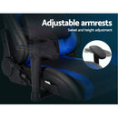 Gaming Office Chair RGB LED Lights Computer Desk Chair Home Work Chairs