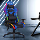 Gaming Office Chair RGB LED Lights Computer Desk Chair Home Work Chairs