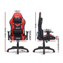 Gaming Office Chair RGB LED Lights Computer Desk Chair Home Work Chairs