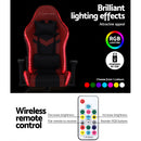 Gaming Office Chair RGB LED Lights Computer Desk Chair Home Work Chairs