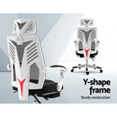 Gaming Office Chair Computer Desk Chair Home Work Recliner White
