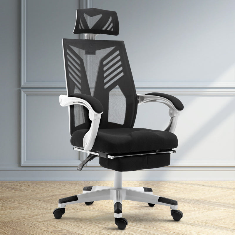 Gaming Office Chair Computer Desk Chair Home Work Recliner White