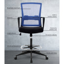 Office Chair Veer Drafting Stool Mesh Chairs Black Standing Chair Stool