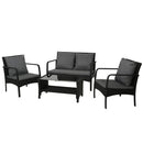 Outdoor Furniture Lounge Table Chairs Garden Patio Wicker Sofa Set