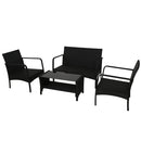Outdoor Furniture Lounge Table Chairs Garden Patio Wicker Sofa Set