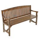 Wooden Garden Bench Chair Natural Outdoor Furniture Décor Patio Deck 3 Seater
