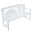 Wooden Garden Bench Chair Natural Outdoor Furniture Décor Patio Deck 3 Seater