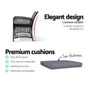 Patio Furniture Outdoor Bistro Set Dining Chairs Setting 3 Piece Wicker