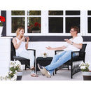 Patio Furniture Outdoor Bistro Set Dining Chairs Setting 3 Piece Wicker