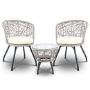 Outdoor Patio Chair and Table - Grey