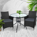 Outdoor Furniture Dining Chair Table Bistro Set Wicker Patio Setting Tea Coffee Cafe Bar Set