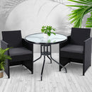 Patio Furniture Dining Chairs Table Patio Setting Bistro Set Wicker Tea Coffee Cafe Bar Set