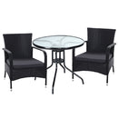 Outdoor Dining Chairs Bistro Patio Furniture Chair Wicker Garden Extra Large Tea Coffee Cafe Bar Set