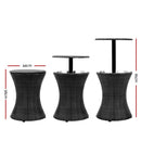 Bar Table Outdoor Setting Cooler Ice Bucket Storage Box Coffee Party Patio Pool