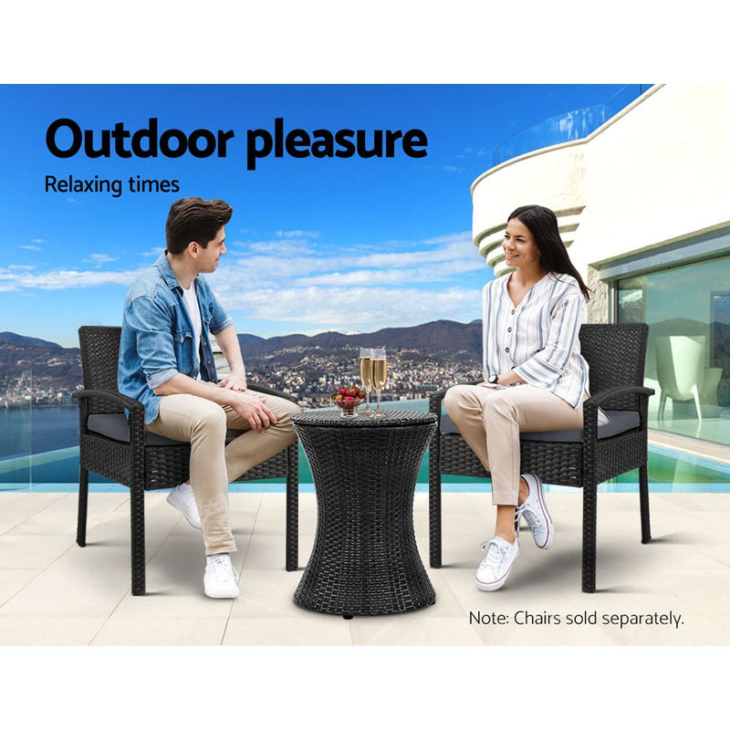 Bar Table Outdoor Setting Cooler Ice Bucket Storage Box Coffee Party Patio Pool