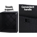 Outdoor Furniture Bar Table Set Wicker Chairs Cooler Ice Bucket Patio Bistro Set Coffee