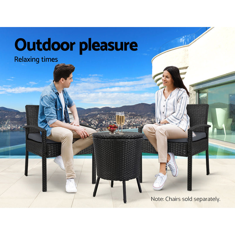 Bar Table Outdoor Setting Cooler Ice Bucket Storage Box Party Patio Coffee Pool