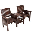 Garden Bench Chair Table Loveseat Wooden Outdoor Furniture Patio Park Charcoal