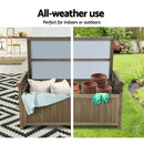 Outdoor Storage Box Wooden Garden Bench Chest Toy Tool Sheds Furniture