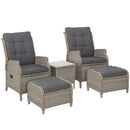 Recliner Chairs Sun lounge Outdoor Setting Patio Furniture Garden Wicker