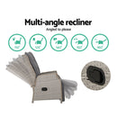 Recliner Chairs Outdoor Sun lounge Setting Patio Furniture Wicker Sofa